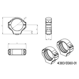 Base Ergo QD Picatinny 34mm anéis para luneta | longa 