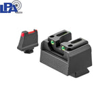 Conjunto de miras semi-ajustáveis Sig Sauer P220, P226, P229, P320 & P365 Optics Ready | com fibra ótica tipo B 