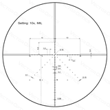 Vector Optics Veyron 10x44 SFP compacto mira telescópica 